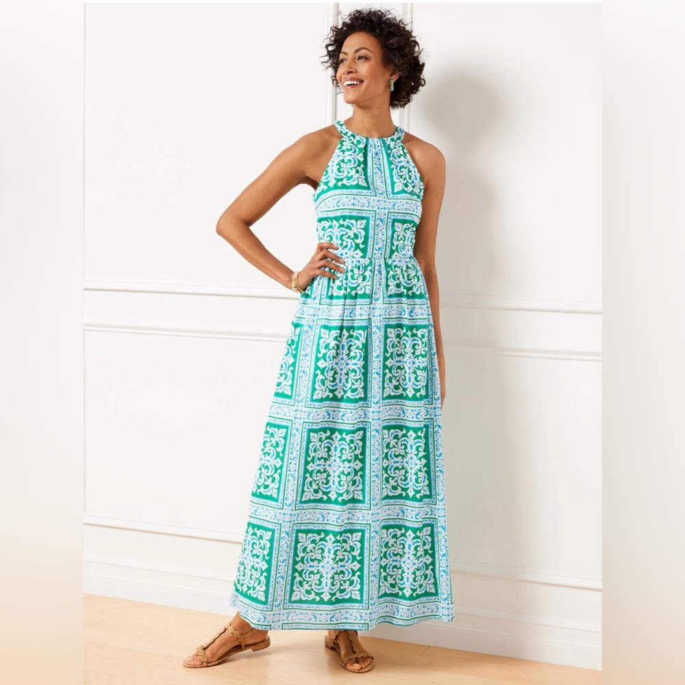 NWT Talbots Maxi Halter Dress 2P